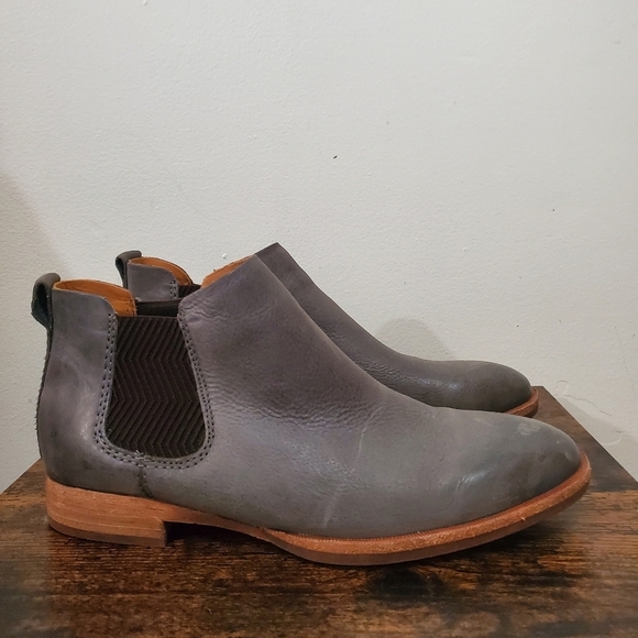 Womens Kork-Ease Kama Leather Booties Size 6.5 Grey - Picture 3 of 12